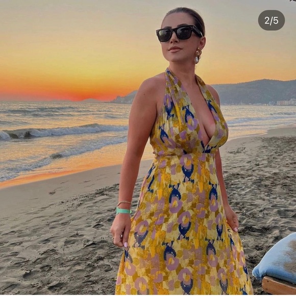 PRINTED BEADED DRESS - Picture 2 of 16